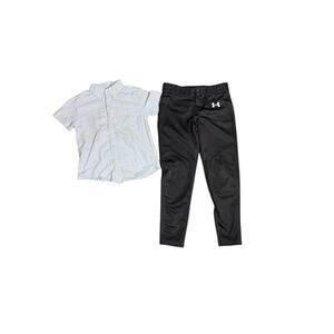 Youth Outfit – Under Armor Baseball Pants (Youth) + Crewcuts Top (6–7)